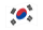 Corea del Sud-Bandiera sventolante