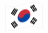 Corea del Sud-Bandiera sventolante