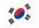 Corea del Sud-Bandiera sventolante