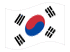 Corea del Sud-Bandiera sventolante