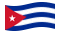 Cuba-Bandiera sventolante