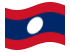 Laos-Bandiera sventolante