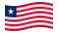 Liberia-Bandiera sventolante