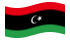 Libia-Bandiera sventolante