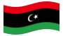 Libia-Bandiera sventolante
