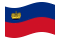 Liechtenstein-Bandiera sventolante