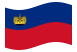 Liechtenstein-Bandiera sventolante