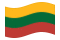 Lituania-Bandiera sventolante