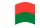 Madagascar-Bandiera sventolante
