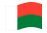 Madagascar-Bandiera sventolante