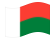 Madagascar-Bandiera sventolante