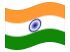 India-Bandiera sventolante