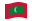 Maldive-Bandiera sventolante
