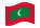 Maldive-Bandiera sventolante