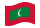 Maldive-Bandiera sventolante