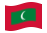 Maldive-Bandiera sventolante