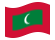 Maldive-Bandiera sventolante