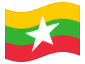 Bandiera animata Myanmar (Birmania, Birmania)
