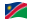 Namibia-Bandiera sventolante