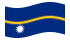 Nauru-Bandiera sventolante