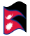 Nepal-Bandiera sventolante