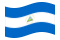 Nicaragua-Bandiera sventolante