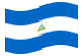 Nicaragua-Bandiera sventolante