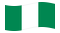 Nigeria-Bandiera sventolante