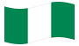 Nigeria-Bandiera sventolante