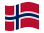 Norvegia-Bandiera sventolante