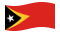Timor Est-Bandiera sventolante