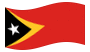 Timor Est-Bandiera sventolante