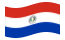 Paraguay-Bandiera sventolante