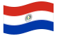 Paraguay-Bandiera sventolante