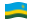 Ruanda-Bandiera sventolante
