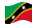 Saint Kitts e Nevis-Bandiera sventolante