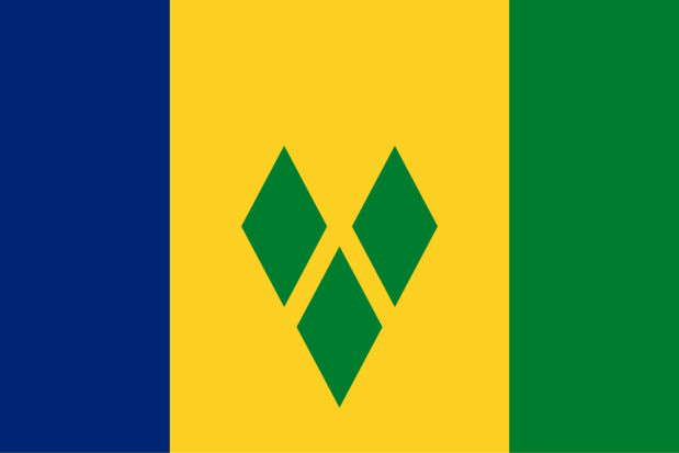 Bandiera Saint Vincent e Grenadine, Bandiera Saint Vincent e Grenadine