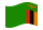 Zambia-Bandiera sventolante
