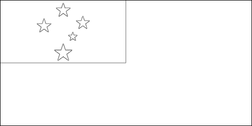 Contorno della bandiera Samoa da colorare