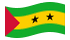 São Tomé e Príncipe-Bandiera sventolante