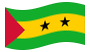 São Tomé e Príncipe-Bandiera sventolante