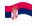 Serbia-Bandiera sventolante