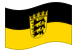 Baden-Württemberg-Bandiera sventolante