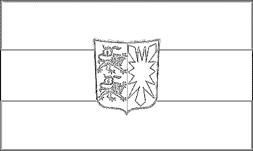 Contorno della bandiera Schleswig-Holstein da colorare
