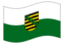 Bandiera animata Sassonia