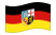 Saarland-Bandiera sventolante