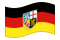 Saarland-Bandiera sventolante