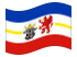 Meclemburgo-Pomerania occidentale-Bandiera sventolante