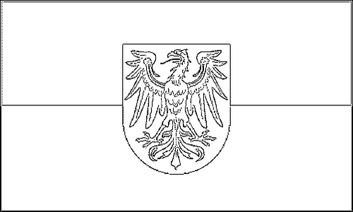Contorno della bandiera Brandeburgo da colorare