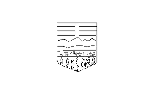 Contorno della bandiera Alberta da colorare